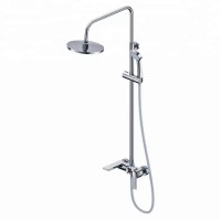 European High Quality Wall Surface Mounted Brass Hot and Cold Bathroom Shower Faucet Sets