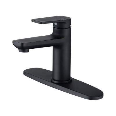 High quality Single Handle Brass Bathroom Basin Faucet And Black Basin Faucet