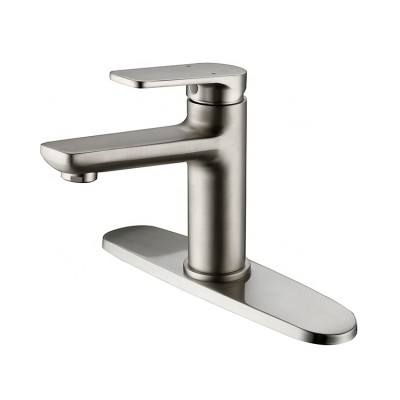 New design bathroom single handle brushed nickle basin faucet water tap for bathroom