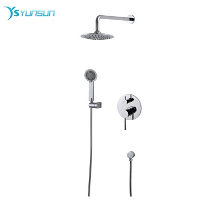 Kaiping fashion modern thermostatic brass shower faucet with handheld faucets mixers taps bath and shower