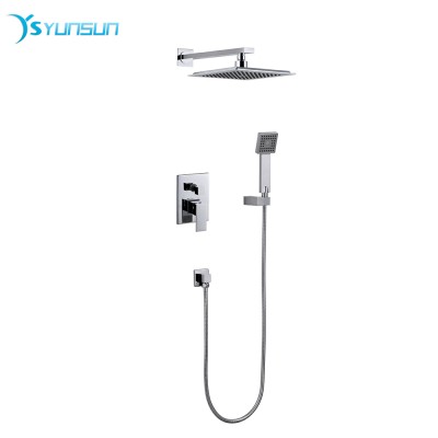 Square New design wall mount luxurious shower faucet set