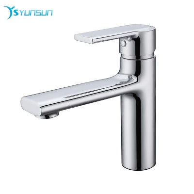 Kaiping new product brass chrome ceramic valve core hot and cold mixer water basin mixer taps faucet