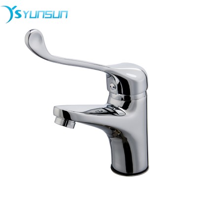 Bathroom sink faucet quick open single-handle deck mounted basin mixer