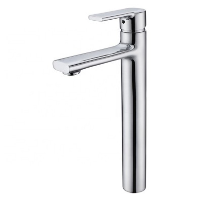 Luxury High Bathroom Basin Faucet brass mixers taps Deck mounted Chrome plating