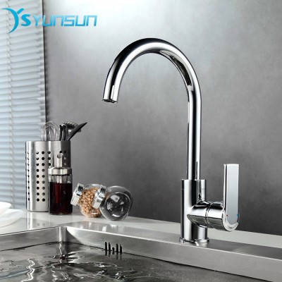 High-end Brass Flexible Single Lever Kitchen  Faucet Taps Mixer