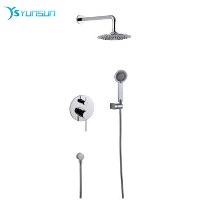 Round New design wall mount luxurious shower faucet set