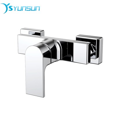 Modern  hot and cold water mixer bathroom wash basin faucet solid brass