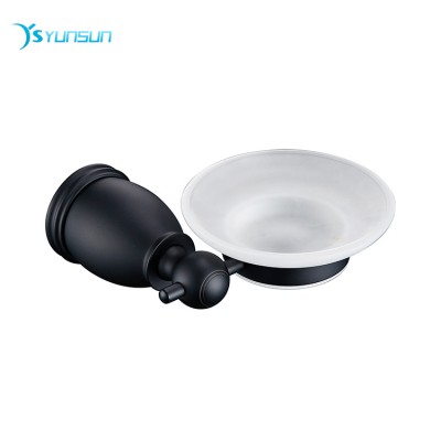 Black Modern  Stainless steel  Soap dish holder Bathroom Accessories