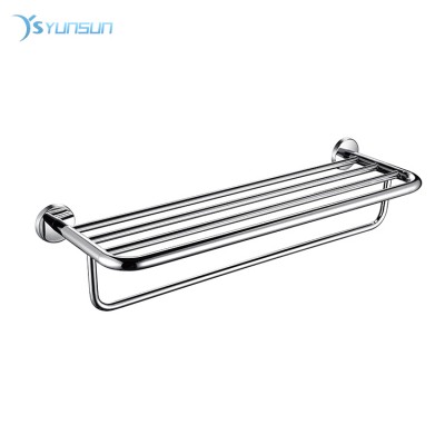 Chrome Modern Round Stainless Towel Shelf  Bathroom Accessories