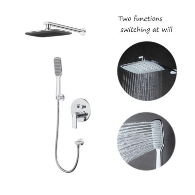 Fashion zinc faucet handles manufacturers brass sanitary ware modern chrome shower faucet bathroom